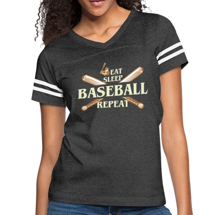 EAT SLEEP BASEBALL Women’s Vintage Sport T-Shirt