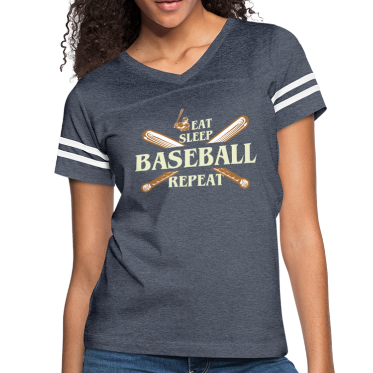 EAT SLEEP BASEBALL Women’s Vintage Sport T-Shirt